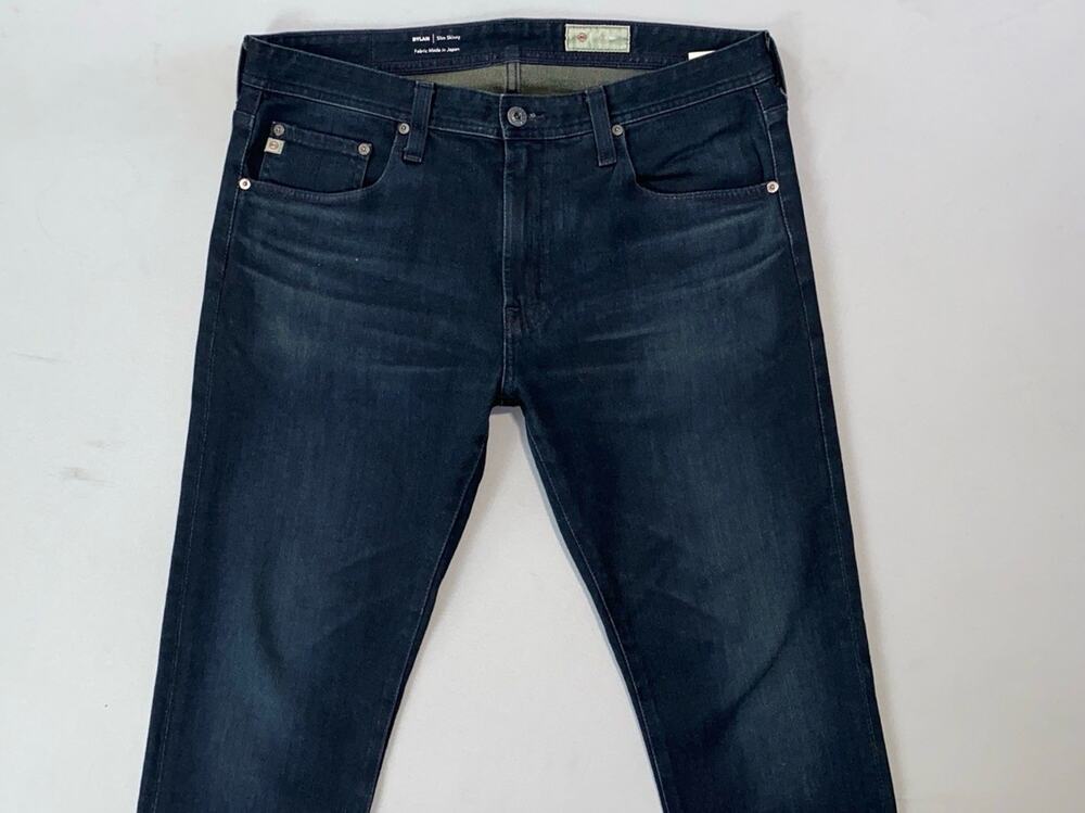 AG AG-ED Japanese Denim Dylan Slim Skinny 5-Pocket Stretch Jeans. 34X27.5, GUC!